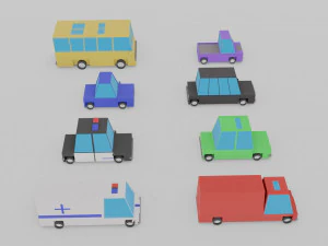 cars pack 3D Model