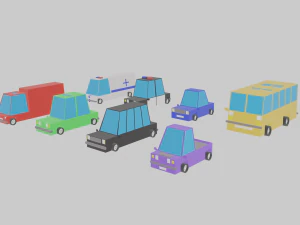cars pack 3D Model