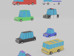 cars pack 3D Модель