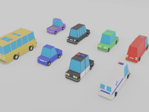cars pack 3D Model