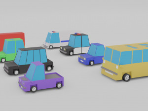 cars pack 3D Модель
