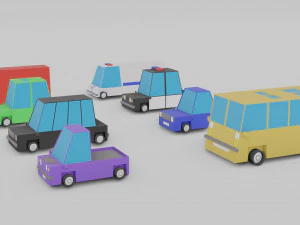 cars pack 3D Model