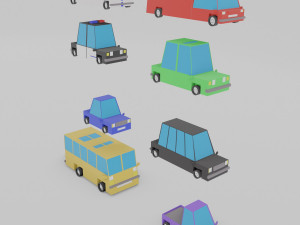 cars pack 3D Модель