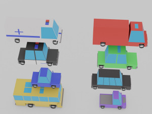 cars pack 3D Модель