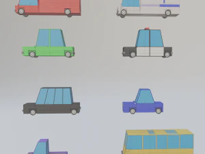 cars pack 3D Model