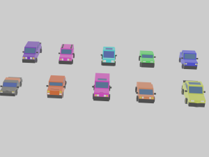 10 cars collection 3D-Modell