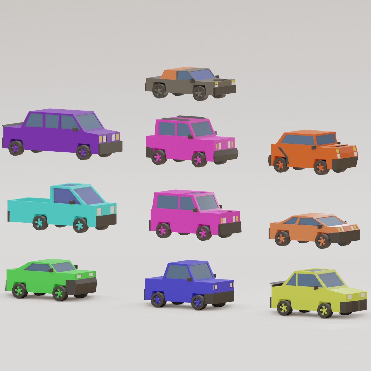 10 cars collection 3D Модель in Седан 3DExport