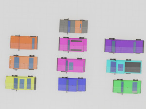 10 cars collection 3D-Modell