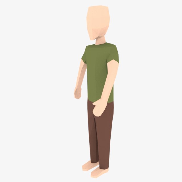 low poly base mesh-male Modelo 3D .c4d .max .obj .3ds .fbx .stl .blend 