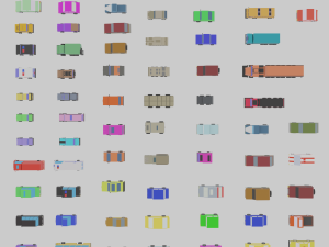 low poly city vehicles car 72 Model 3D