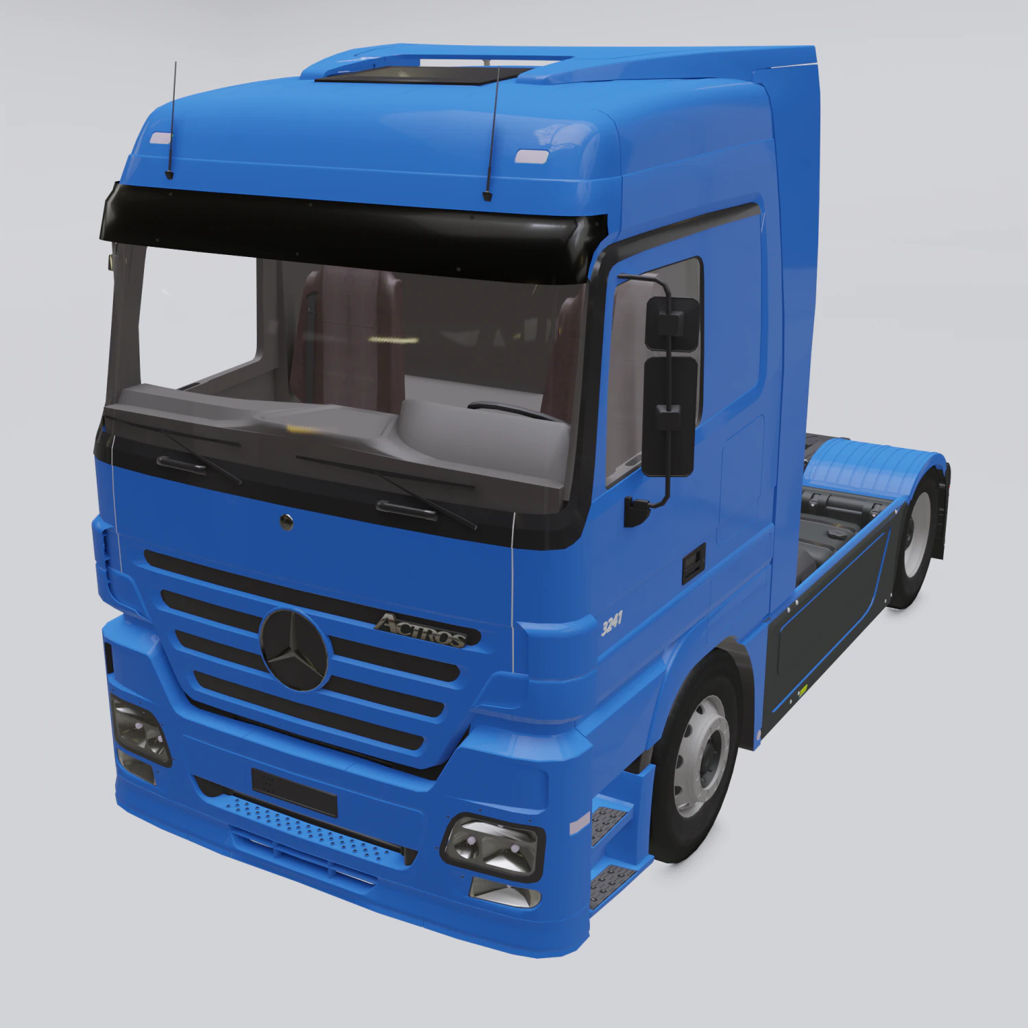 mercedes-benz actros 3D Model .c4d .max .obj .3ds .fbx .stl .blend 