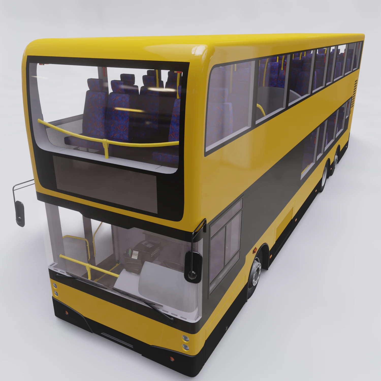 decker bus 3D Model .c4d .max .obj .3ds .fbx .stl .blend 