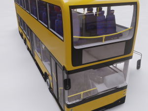 decker bus 3D 모델