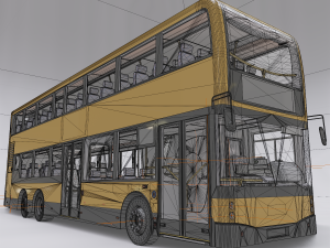 decker bus 3D 모델