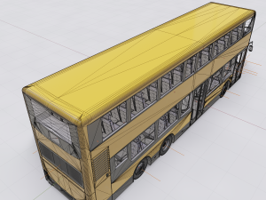 decker bus 3D 모델