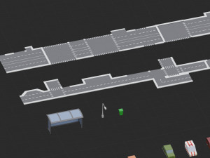 low poly megapolis city premium 3Dモデル