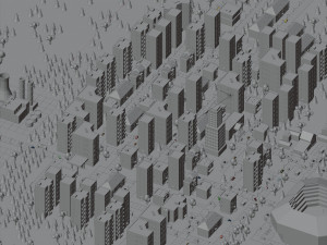 low poly megapolis city premium 3Dモデル