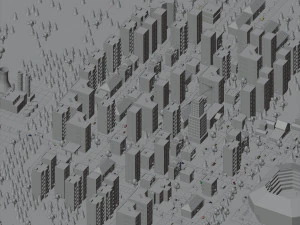 low poly megapolis city premium 3D Model