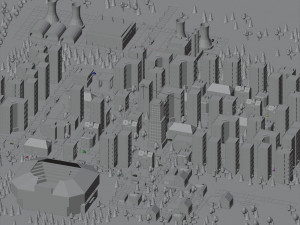 low poly megapolis city premium 3Dモデル