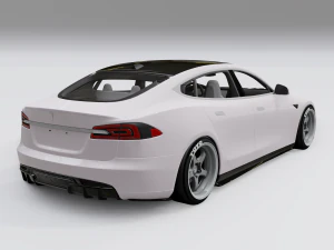 tesla model s p100d 2017 року 3D Модель