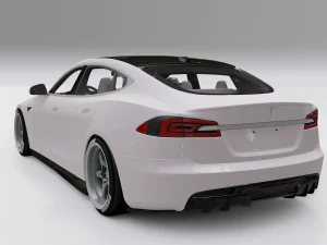 tesla model s p100d 2017 року 3D Модель