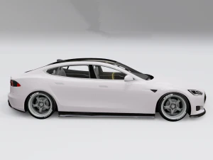 tesla model s p100d 2017 року 3D Модель