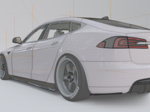 tesla model s p100d 2017 3D मॉडल