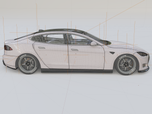 tesla model s p100d 2017 3D मॉडल