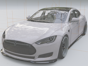 tesla model s p100d 2017 3D मॉडल