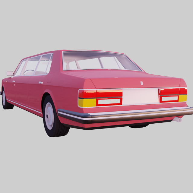 bentley turbo r 1988 to 1997 3D मॉडल .c4d .max .obj .3ds .fbx .stl .blend 