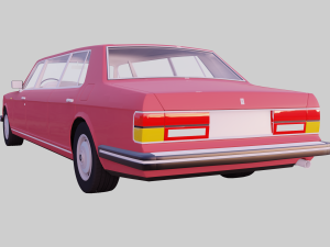 bentley turbo r 1988 to 1997 3D 모델