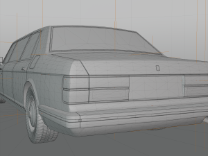 bentley turbo r 1988 to 1997 3D मॉडल