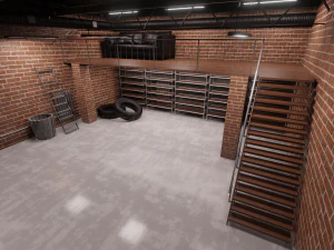 s&oacute;t&atilde;o do armaz&eacute;m Modelo 3D