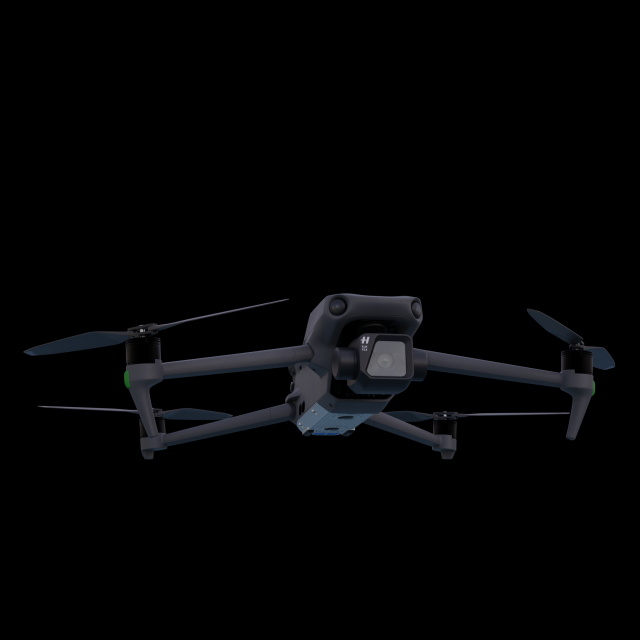 DJI Mavic 3 3D Model .c4d .max .obj .3ds .fbx .stl .blend 
