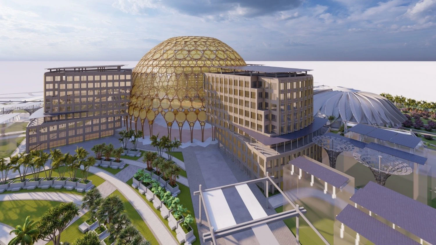 Expo Dubai 2020 3D Model .c4d .max .obj .3ds .fbx .stl .blend