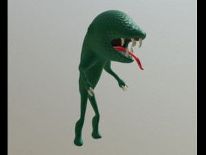 mutant lizard 3D 模型