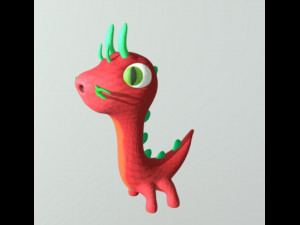 mini dragon 3D मॉडल