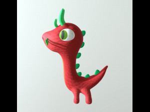 mini dragon 3D मॉडल