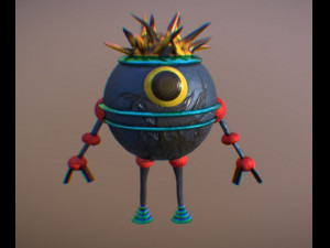 mini robot 3d 3D Модель