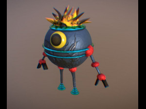mini robot 3d Modello 3D