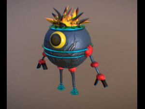 mini robot 3d 3D Model