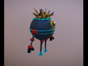mini robot 3d Modello 3D