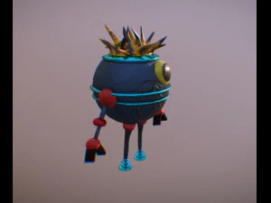 mini robot 3d 3D Model