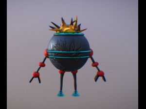mini robot 3d Modello 3D