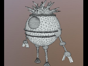 mini robot 3d Modello 3D
