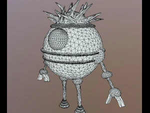 mini robot 3d 3D Model