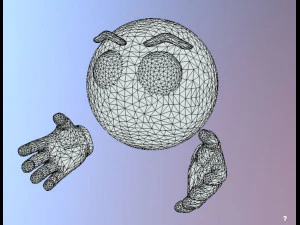 emoji with hands textures 3D Model