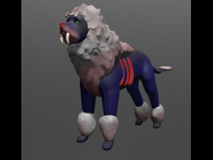 blue lion 3D Model