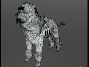 blue lion Modello 3D