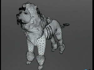 блакитний лев 3D Модель